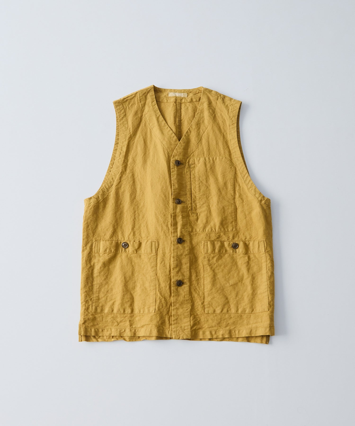 CONFECT / リネン和紙 ウルシ染め ガーデナーベスト